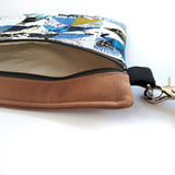 תיק פאוצ' | משולשים כחול לבן