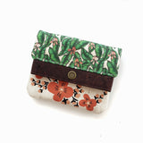 ארנק קנבס מיני | פרחים טרופיים