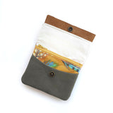 ארנק קנבס מיני | פרחים וכנפיים