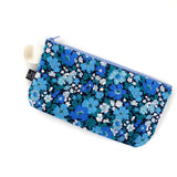 תיק רחצה | פרחים כחולים